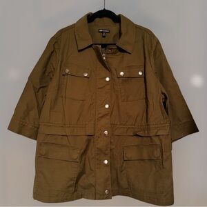 Lane Bryant Khaki Utility Jacket